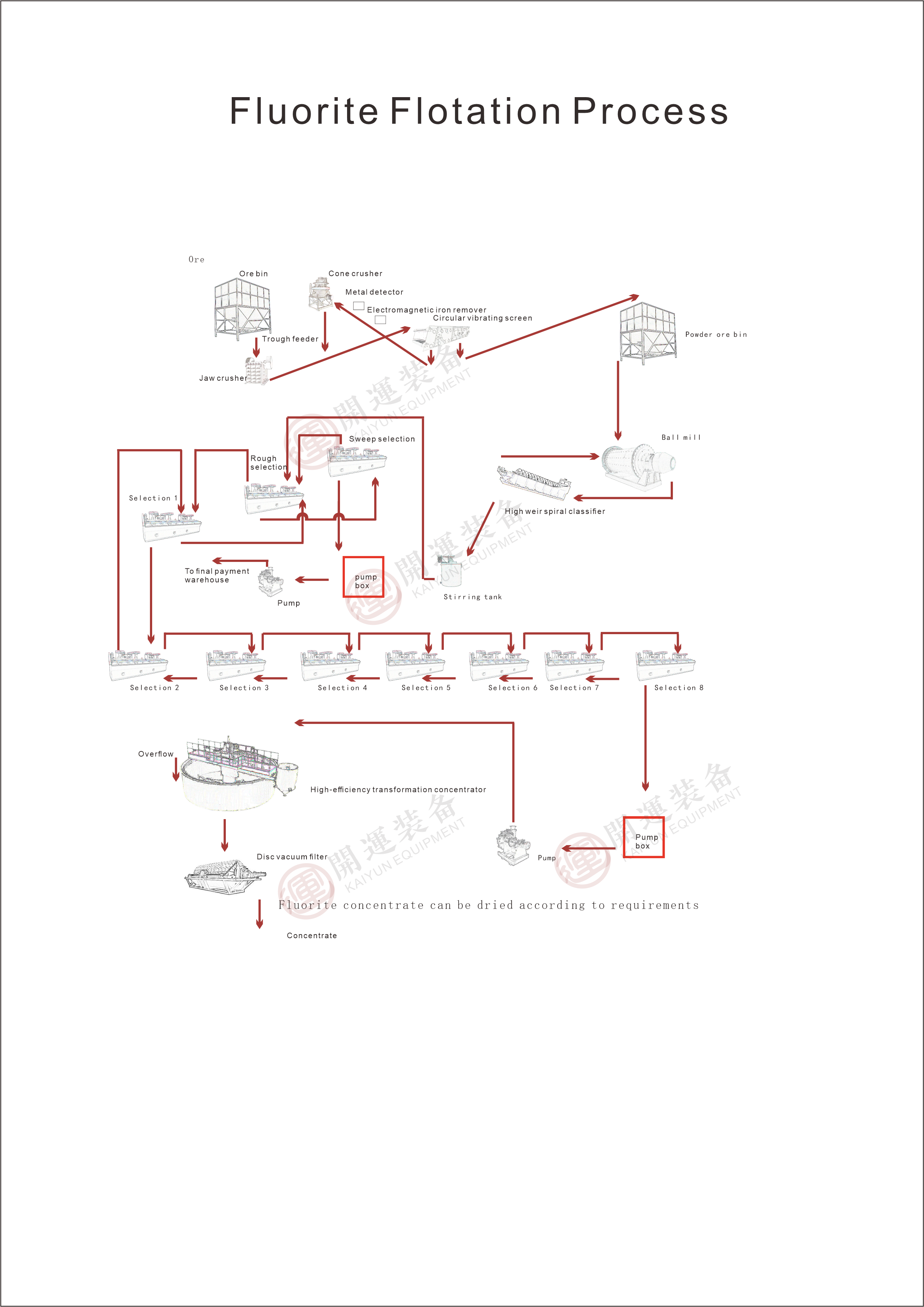 Fluorite Flotation Process